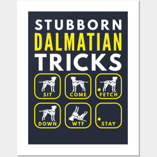 Stubborn Dalmatian Spaniel Tricks - Dog Training Posters and Art